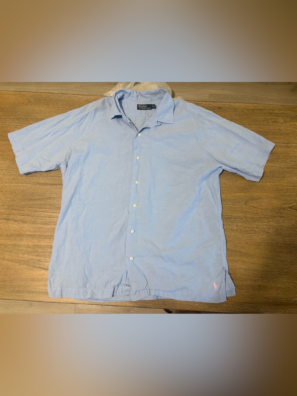 Polo by Ralph Lauren Pale Blue Short-Sleeve Button-Down Shirt